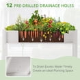thumbnail image 4 of Carolayne Vertical Planter Stand with Shelf, Outdoor Raised Garden Bed for Garden, White, 4 of 8