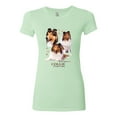 thumbnail image 2 of If It's Not a Collie It's Just a Dog Gift | Womens Dog Lover Slim Fit Junior Tee, Mint, 2XL, 2 of 4