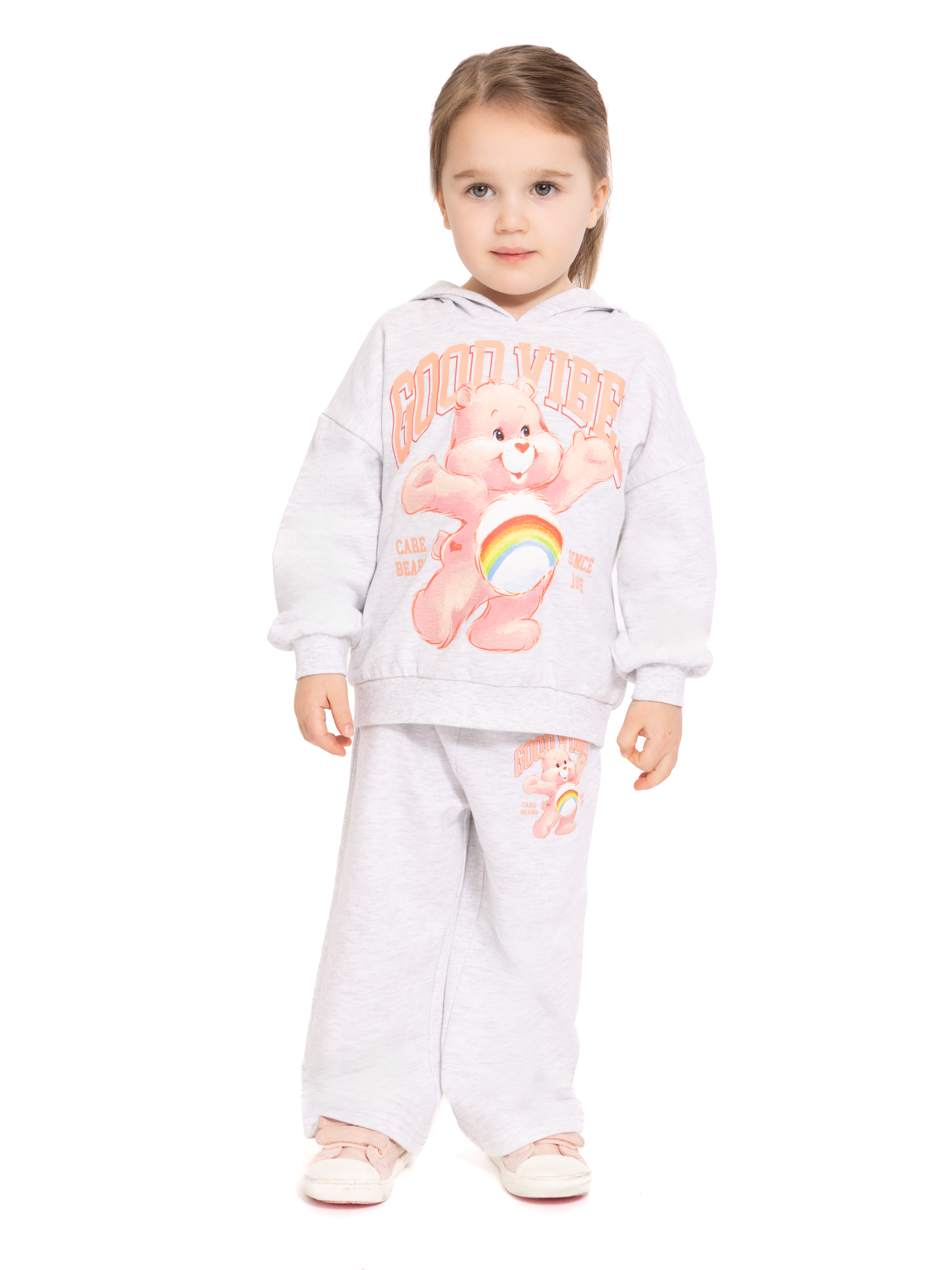 Care Bears Toddler Girls' Graphic Hoodie and Matching Sweatpants Set, 2-Piece, Sizes 12M-5T