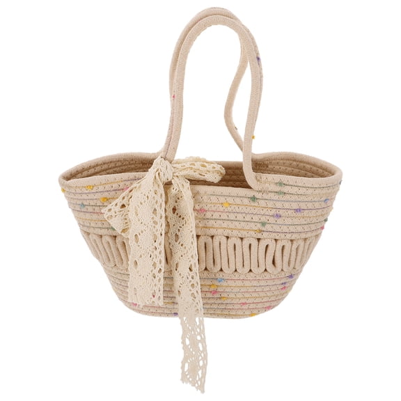 KALLORY 1Pack Bucket Shape Tote Bag for Women with Storage Functionality for Beach Use