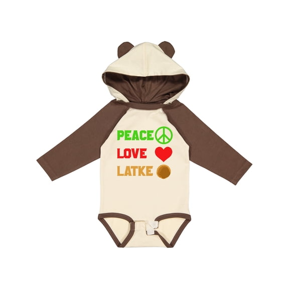 Inktastic Hanukkah Funny Latke Boys or Girls Long Sleeve Baby Bodysuit