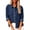 E-Dark blue, variant on Womens Denim Shirt Washed Cotton Chambray Button Down with Chest Pocket for Fall or Everyday Wear,Blue L