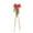 B, variant on JLFNYA Christmas Decorations Clearance!Christmas Forest Chair Back Flowers Red Bow Aisle Decoration Flowers Holiday Banquet Berry Needle Chair Tied Flowers