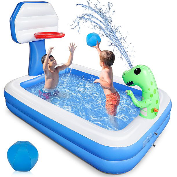 Details about   Family Large Swimming Pool Garden Outdoor Summer Inflatable Kids Paddling Pools 