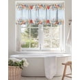thumbnail image 4 of Valance Curtains for Windows Marine Life Kitchen Curtians Window Treatment Starfish Shell Coral Topper Curtain Rod Pocket Valances for Kitchen Bathroom Living Room 42x18in, 4 of 9