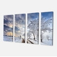 thumbnail image 2 of Paysage Nuageux en Hiver Blanc - Impression sur Toile, 2 of 3