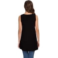 thumbnail image 2 of Haute Edition Women's V-Neck Tunic Length Long Tank, 2 of 4