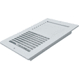 thumbnail image 2 of Sierra Grates 6” x 12” 2 Way Wall and Ceiling Register in Glacier White Finish, Rectangle Sidewall and Ceiling vent cover 6 inch X 12 inch, 2 of 6