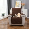 thumbnail image 4 of Funda reversible para sillón reclinable pequeño, para perros, con ancho de asiento de hasta 25 pulgadas, lavable, con correa elástica ajustable para niños y mascotas., 4 of 8