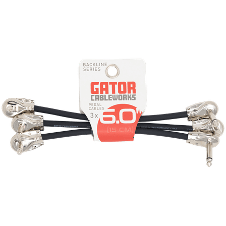 Backline Series 3-Pack of 6 Inch RA to RA Patch Cables