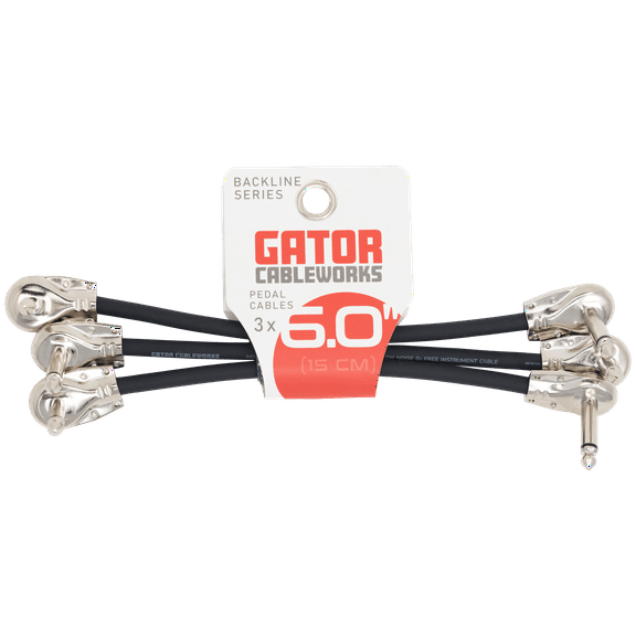 Backline Series 3-Pack of 6 Inch RA to RA Patch Cables