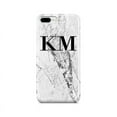 thumbnail image 1 of Personalised Cracked White Marble Initials iPhone 8 Plus Case, iPhone 12 Pro Max, 1 of 3