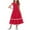 Z1-Red-kids summer dresses, variant on MKOSPLRT Maxi Dresses for Girl 5-15 Years Short Sleeve Crew Neck Wedding Dresses Ruffle Party A Line Dresses with Pockets