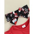 thumbnail image 4 of Newborn Baby Girl Christmas Outfit Santa Baby Onesie Romper Tutu Tulle Skirt Set Headband 3Pcs Infant Xmas Clothes, 4 of 9