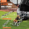 thumbnail image 2 of Escaleras para perros VEVOR para coche, plegables, 4 peldaños de ancho, antideslizantes, color negro, 2 of 9