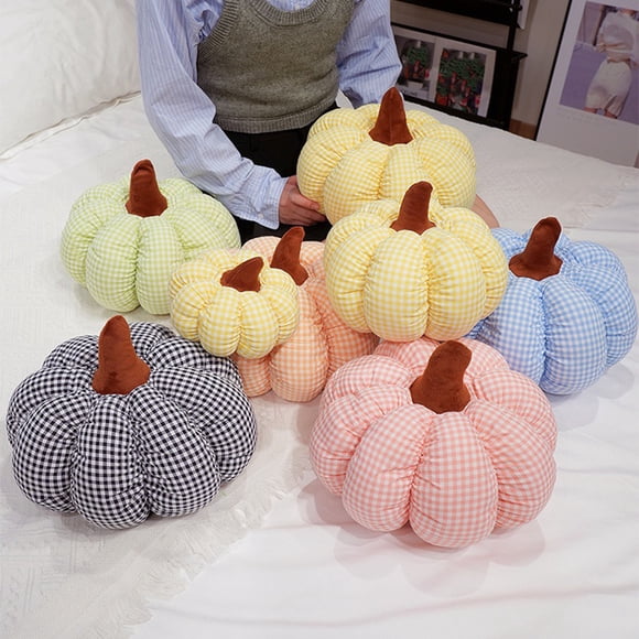 Pumpkin Pillow Fall Halloween Decoration Plush Throw Pillows Soft Sofa Cushion for Couch Bedroom Autumn Thanksgiving Gifts