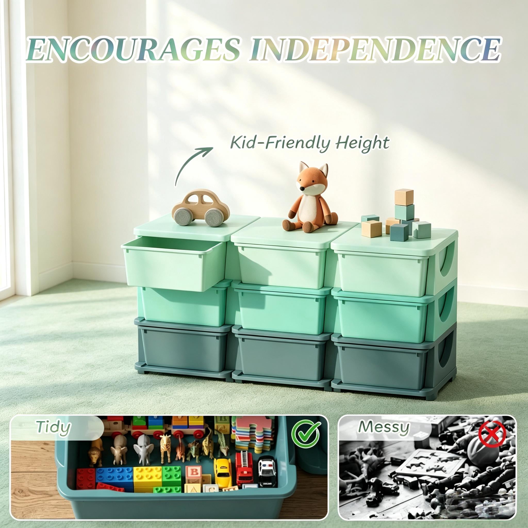 Chic Storage Tower,Space-Saving Vertical Drawer Unit,Multi-Tier Toy Organizer,Storage Drawers,