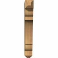 thumbnail image 2 of Ekena Millwork 3 1/2"W x 18"D x 26"H Olympic Craftsman Smooth Bracket, Western Red Cedar, 2 of 4