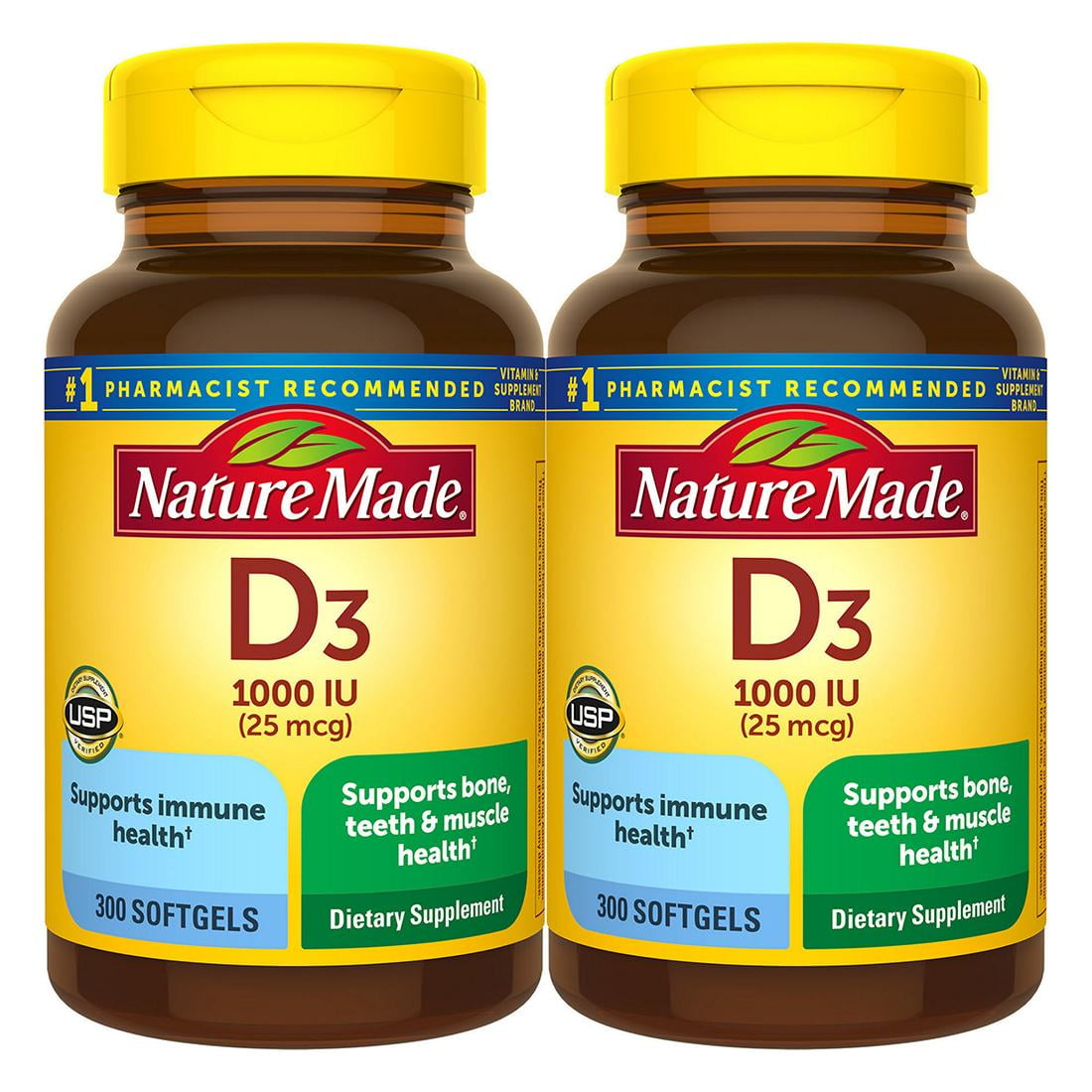 Nature Made Vitamin D3 1000 IU Pk. Ct. Walmart.com