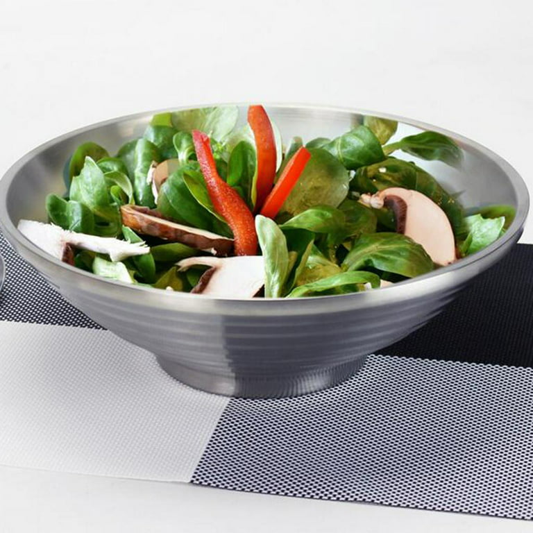  Bremel Large Black Salad Bowls with Bamboo Lids - Set
