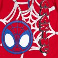 thumbnail image 4 of Marvel Spidey and His Amazing Friends Spider-Man Fleece Half Zip Hoodie Toddler to Little Kid, 4 of 5