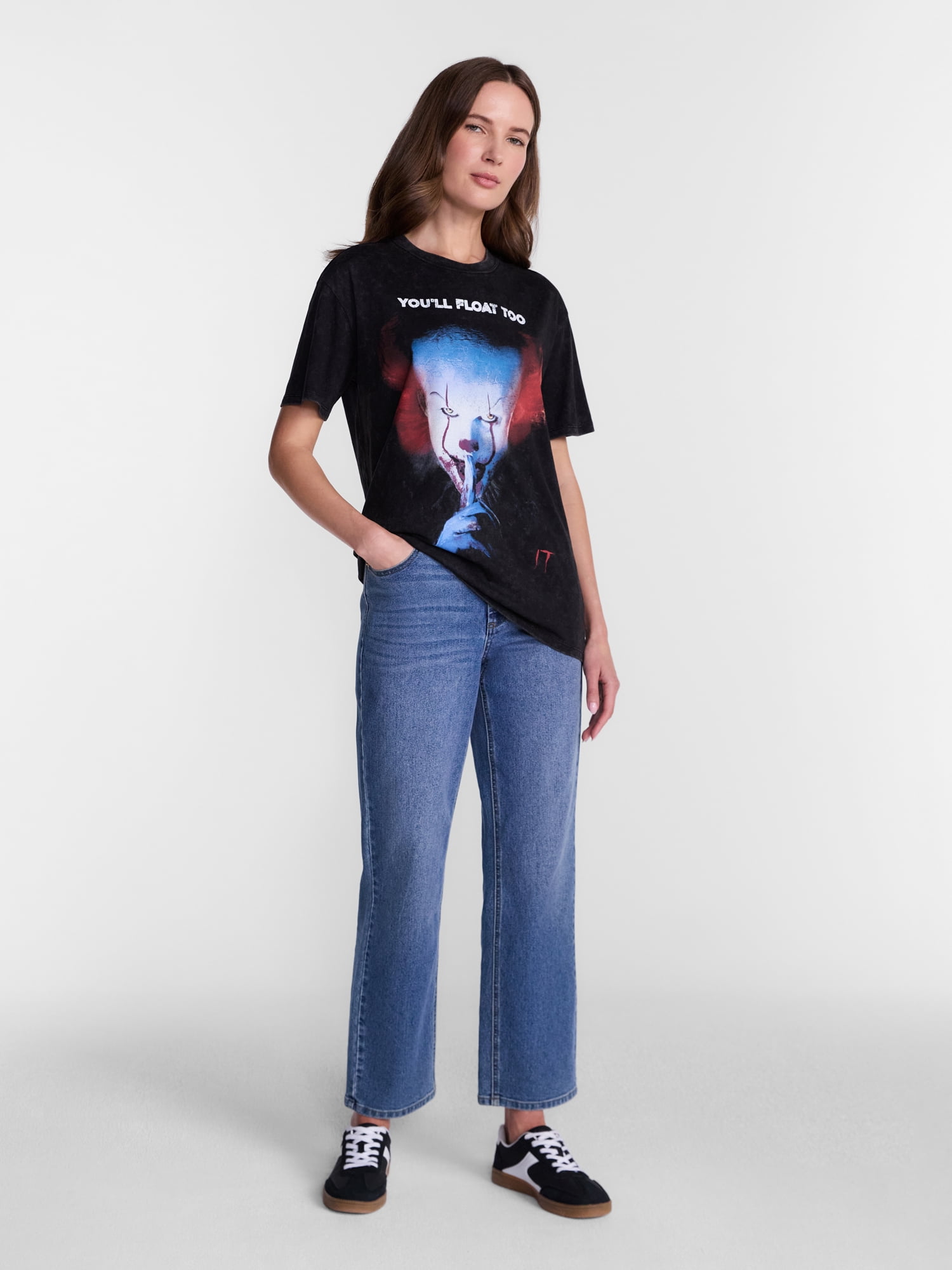 IT Women's Halloween Horror Tee, Sizes XXS-XXL