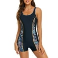 thumbnail image 6 of RELLECIGA Women's Plus Size Athletic Boyleg One Piece Swimsuits Sport Bathing Suit, 6 of 6