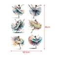 thumbnail image 5 of Calcomanías de pared de bailarina, pegatinas de pared de chica de Ballet, impermeables, calcomanías artísticas de pared de bailarina de Ballet para do, 5 of 5