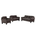 thumbnail image 2 of Aife Microfiber 3 Pieces Living Room Set in Grey, 2 of 2