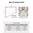 thumbnail image 6 of Coffee Swag Valances for Windows, Brown Beans Cup Dessert Drink Monochrome Rod Pocket Sheer Valances for Large Windows, Swag Toppers Light Filtering for Kitchen Living Room 2 Panels 36''x63'', 6 of 6