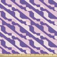 thumbnail image 1 of Abstract Geometry Fabric by the Yard, 80's Style Diagonal Arrangement Bicolour Modern Composition, Decorative Upholstery Fabric for Chairs & Home Accents, 10 Yards, Blue Violet Pale Pink by Ambesonne, 1 of 4