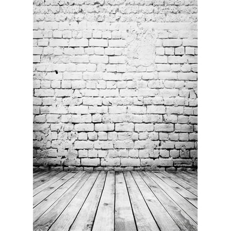 Image of MOHome Wooden Floor Photography Backdrops Children Brick Walls Baby Background 5x7ft