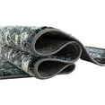 thumbnail image 4 of HR HANDCRAFT RUGS HR Timeless Elegance: White and Charcoal Blue Faded Oriental Distressed Area Rug  Vintage with Abstract Floral Charm Grey - 7' 8" x, 4 of 5