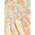 thumbnail image 5 of Newborn Baby Girl Summer Outfit Sleeveless Halter Floral Romper Dress Ruffle Smocked Skirts Bodysuits Infant Cute Clothes, 5 of 7
