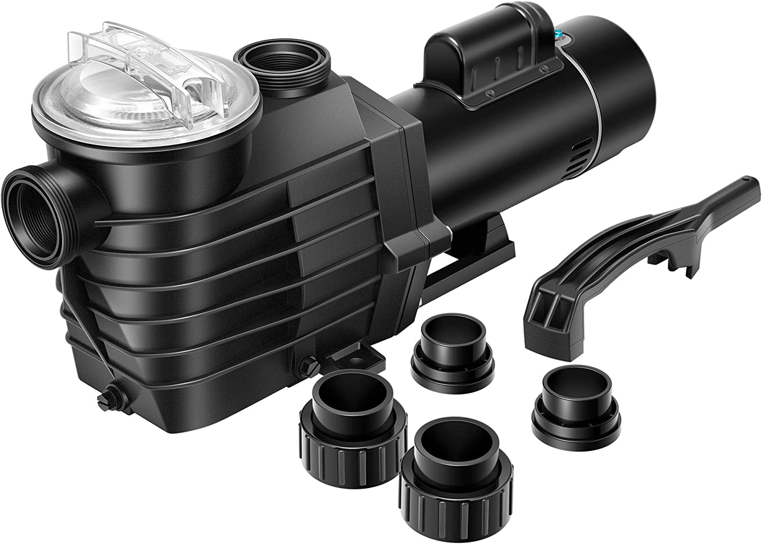 VIVOHOME 2.5 HP Powerful Self Primming Dual Voltage in/ Above Ground Swimming Pool Pumps 1.5
