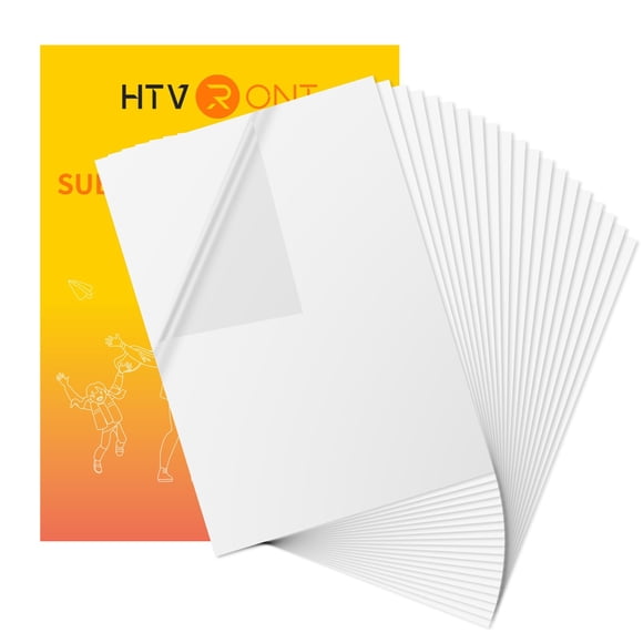 Papel adhesivo de sublimación HTVRONT mate transparente x20