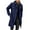 Navy Blue, variant on Sherrylily Men Trench Coat Double Breasted Belted Windbreaker Long Jacket Casual Windproof Overcoat