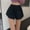 Black1, variant on Womens Pajama Shorts,Cotton Sleep Pj Bottoms Lounge Summer Comfy Soft Elastic High Waist Lightweight For Home