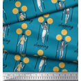 thumbnail image 2 of Soimoi Rayon Fabric Dot,Clutch & Women Group Decor Fabric Printed Yard 42 Inch Wide, 2 of 3