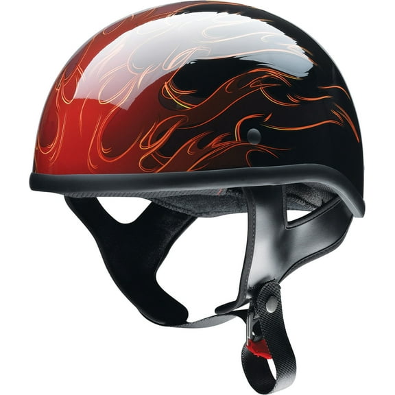 Z1R CC Hellfire Motorcycle Half Helmet Red XL