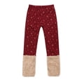 thumbnail image 2 of Richie House Girls' Pants with Snowflakes and Fluffy Cuffs RH0886, 2 of 2