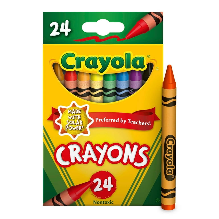 Washable Crayons, Assorted, 24/Pack Washable Crayons, Assorted, 24/Pack