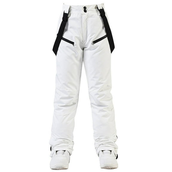 YUELONGHU Adult Men Casual Pants Mens Cargo Pants Slim Fit Mens Winter Strap Warm and Thickened Ski Pants