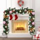 thumbnail image 5 of Juego de 44 Pcs Bolas de Navidad de Terciopelo | Adornos de plástico flocado para árbol de Navidad 5/10cm | Juego de bolas decorativas rojas para colgar árbol de Navidad, fiesta navideña, decoración, 5 of 7