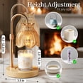 thumbnail image 6 of Maliowa Candle Warmer Lamp with Timer & Dimmer, Adjustable Height Electric Candle Warmer, Gift for Women, Birthdays & Housewarmings, Gold, 6 of 13