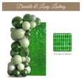 thumbnail image 4 of LAGarden 12 Pcs Shimmer Wall Backdrop Panels Square Sequin Party Decoration Green 3x4 Ft, 4 of 9