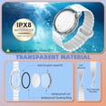 thumbnail image 3 of YUNOVA AirTag Wristband for Kids, IPX8 Waterproof Silicone Strap with Magnetic Clasp, Adjustable Hidden Holder Compatible with Apple AirTag Tracker for Child Teen Swimming, 3 of 7