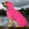 thumbnail image 4 of Dog Raincoat with Transparent Hood and Reflective Features for Outdoor, 4 of 4