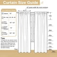 thumbnail image 4 of MKHILL 42x84 White Crushed Sheer Curtains 2 Panels Set, 84 Inch Long Light Filtering Voile Drapes for Living Room Bedroom, Rod Pocket Semi Sheer Window Panels, Each 42"Wx84"L, 4 of 12