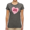 thumbnail image 2 of Wild Bobby Inside Pink Candy Heart Cute Funny Meme Valentine's Day Women Graphic Tee, 2 of 6